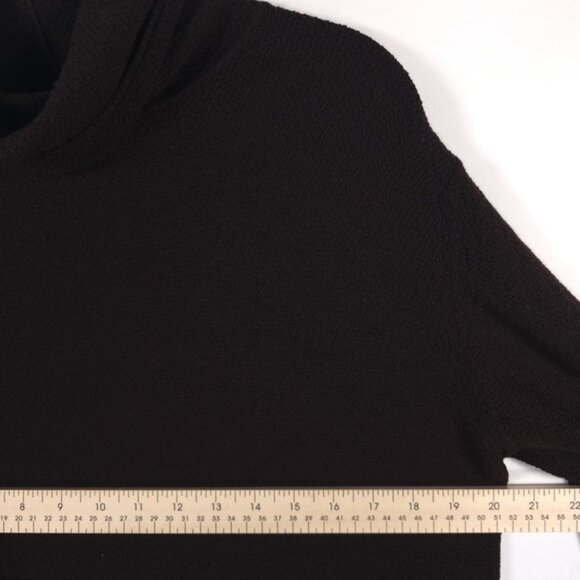EILEEN FISHER 100%‎ WOOL HONG KONG MADE ITALIAN YARN Loose Turtleneck Top MEDIUM - Picture 5 of 11